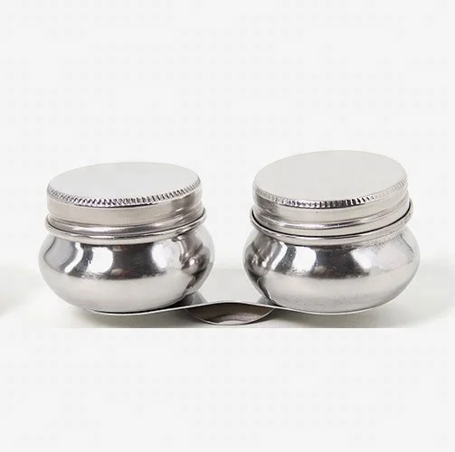 Double Small Pallet Dipper, Paint Cups With Clip in Stainless Steel Material