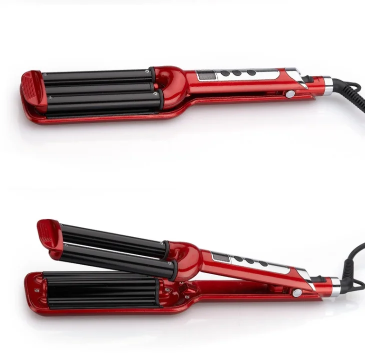 ST2288 three tube curling iron thermostat three tube curler LCD display egg roll stick three roll stick