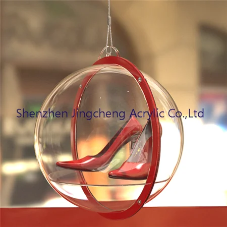 Hanging Hollow Acrylic Ball, Acrylic Display Ball for Shoes