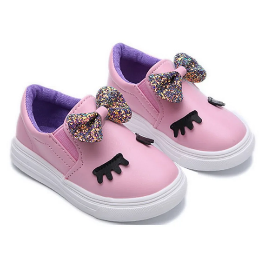 Новые модные детские кроссовки для девочек с бантом, вулканизированные кроссовки Gowalk, повседневная обувь