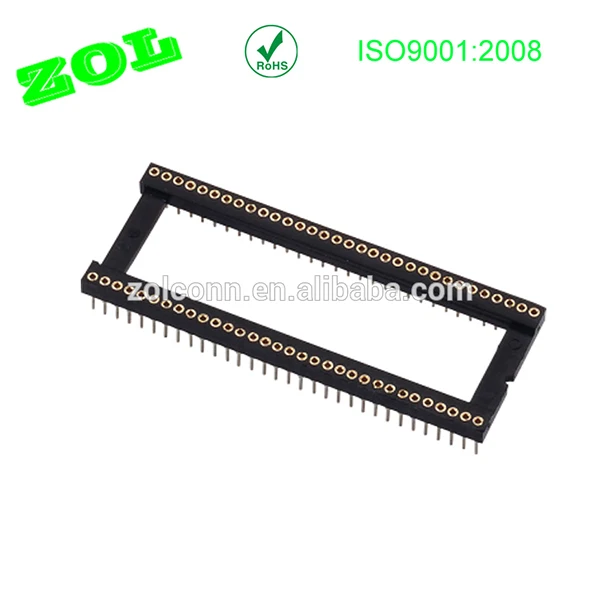 
40 60 68 pin 2.54 mm pitch round pin IC Socket 