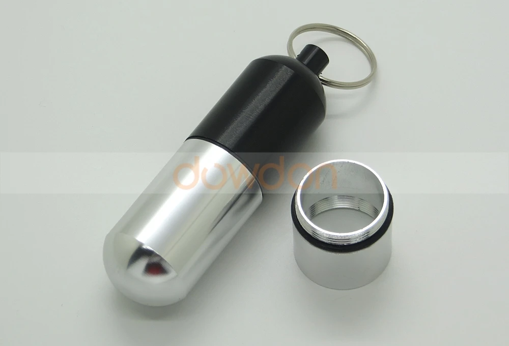 Waterproof Keychain Toothpick Holder Case Pill Box Portable Storage Container for Small Gadgets Support Customize
