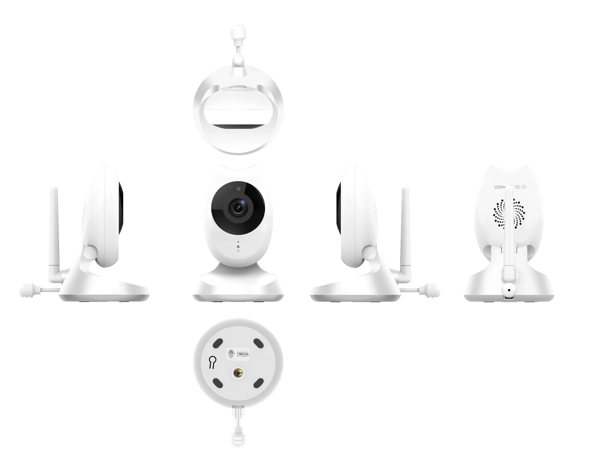 New Video baby Monitor working 200m distance, no wifi need 2.4G communication protocol, support voice intercom of Two way talk