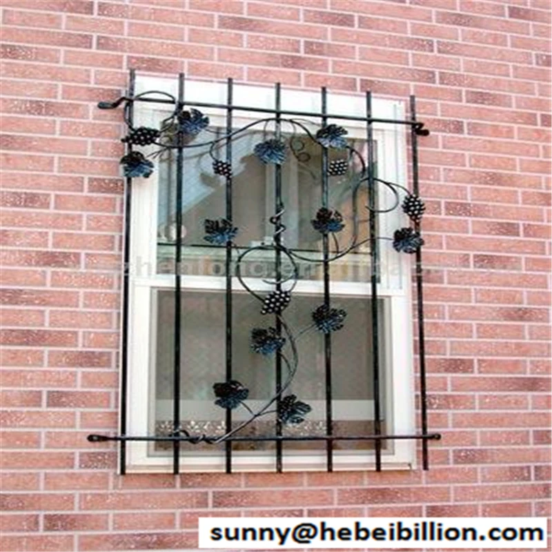 ornamental iron window grill exporter and manufacture