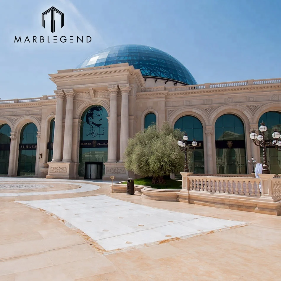 Exterior Facade 3cm Thick Natural White Limestone