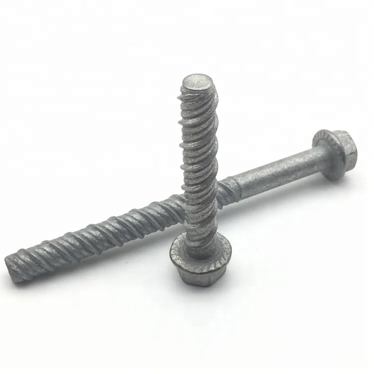 Galvanised Hex Flange Head Concrete Screw bolt