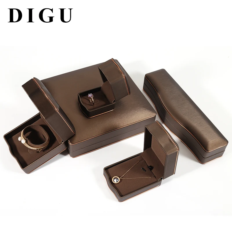DIGU NEW Design Accept Custom  High Quality PU leather jewelry box