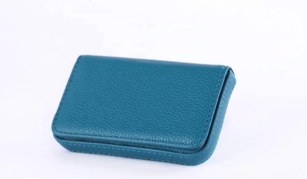 
Business Creative Gift card wallet leather Full-wrapped PU card holder wallet Magnetically Absorbed 