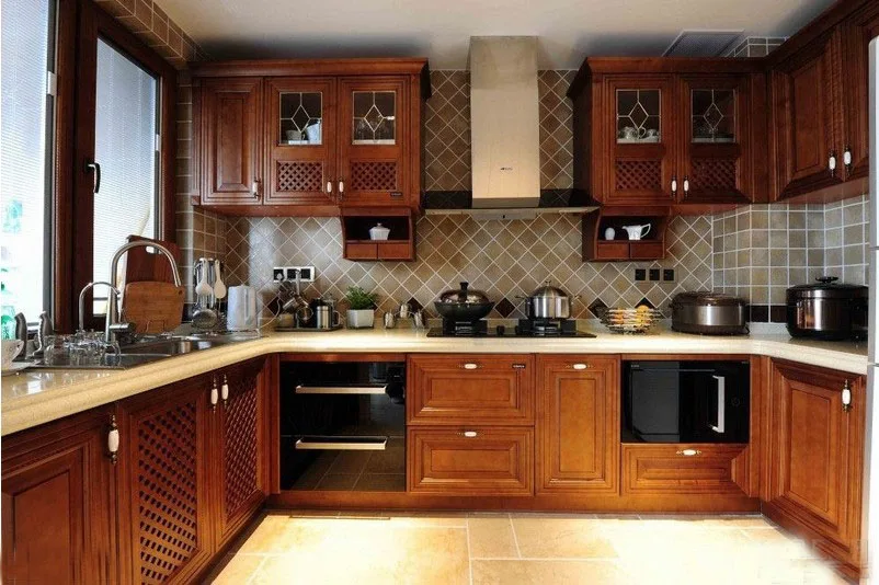 Popular framed American style kitchen cabinet