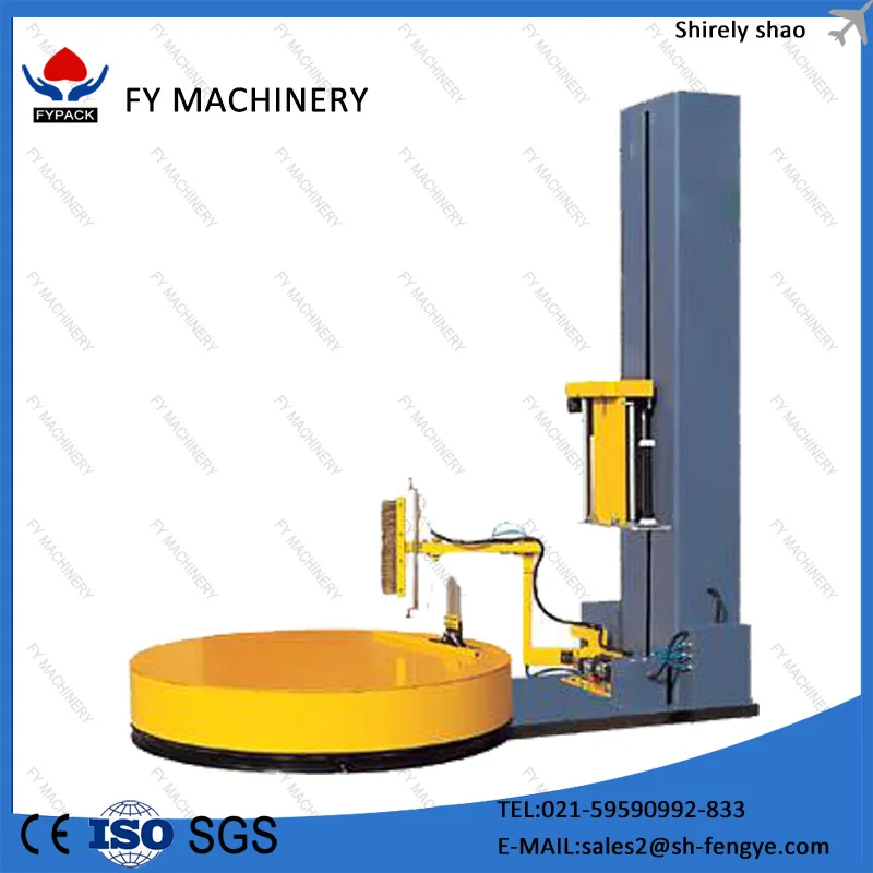 rotatable pallet wrapping machine