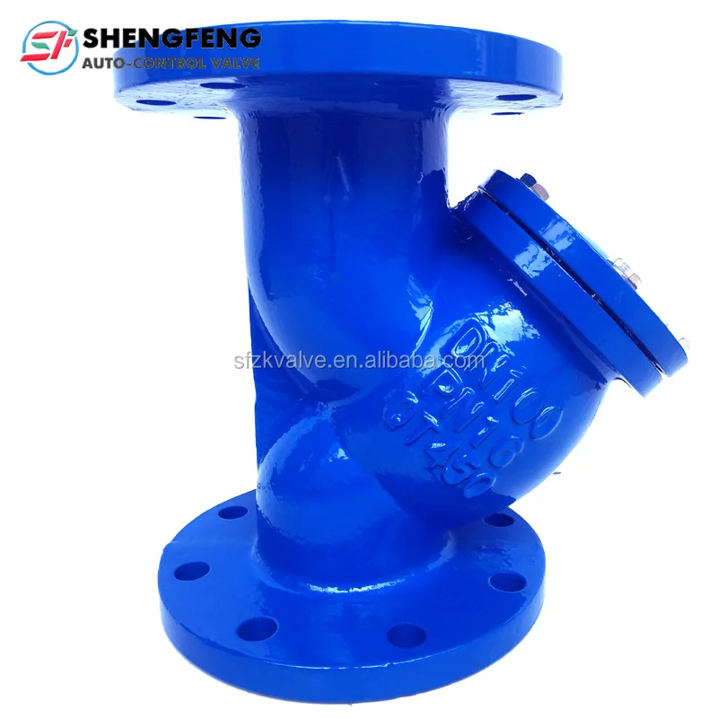 BS cast iron GGG50 DN100 PN16 Y filter strainer