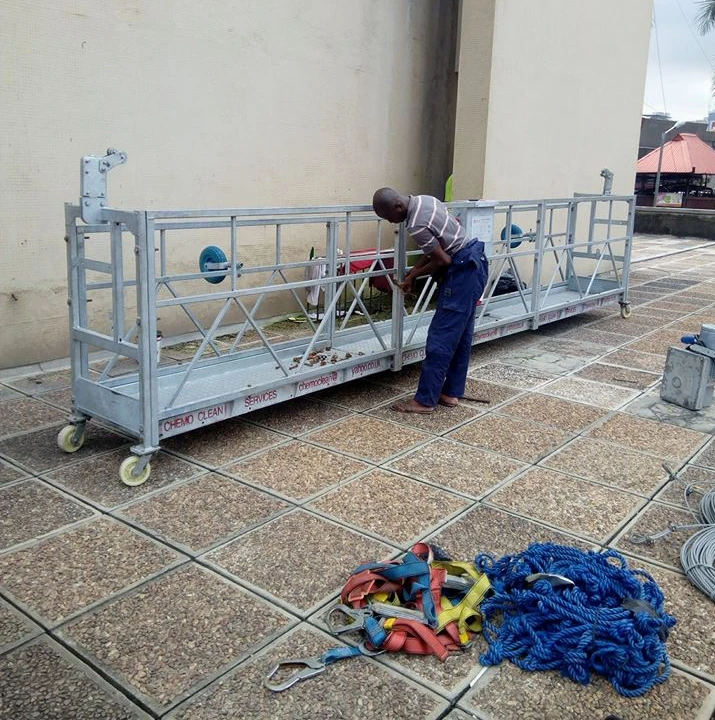 ZLP 630 suspended platform / lifting cradle working gondola for glass fitting or cleaning with CE &ISO