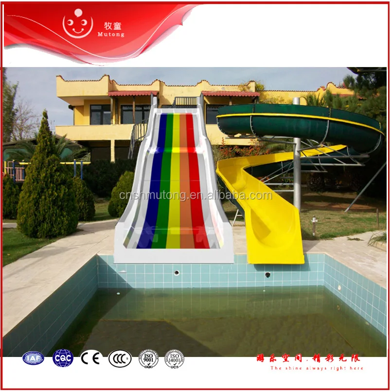 Outdoor Yellow / Green Water Park Rides For Water Theme Playground
