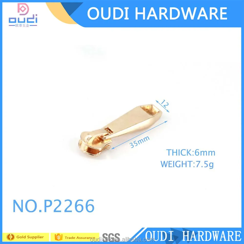 Специальная металлическая застежка-молния тянуть бронза и золото цвет