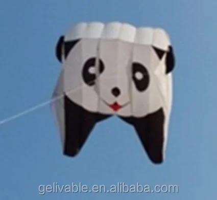 Chinese 10sqm panda shape nylon inflatable pilot kite