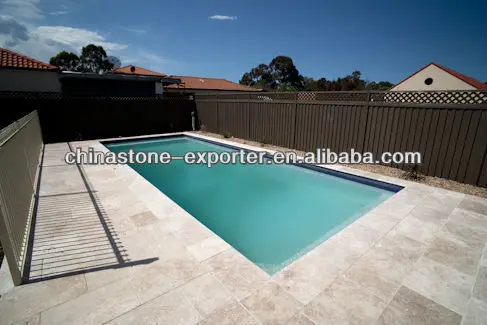 
natural cream Marble Travertine Paver, Pool Paver Tile Travertine tiles 