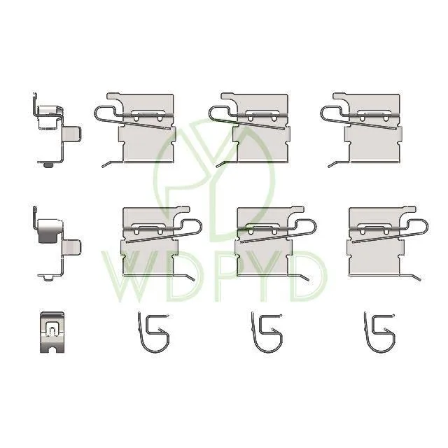 AUTO BRAKE CALIPER ACCESSORY KIT BRAKE PAD REPAIR KIT D1391 24918 A1391N H1391 FOR TOYOTA SIENNA FOR LEXUS RX350