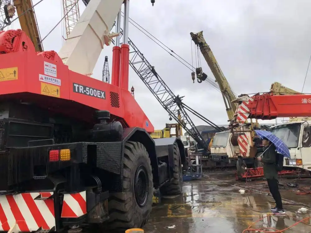 Best price used TADANO TR-500EX 50 tons rough terrain crane for sale
