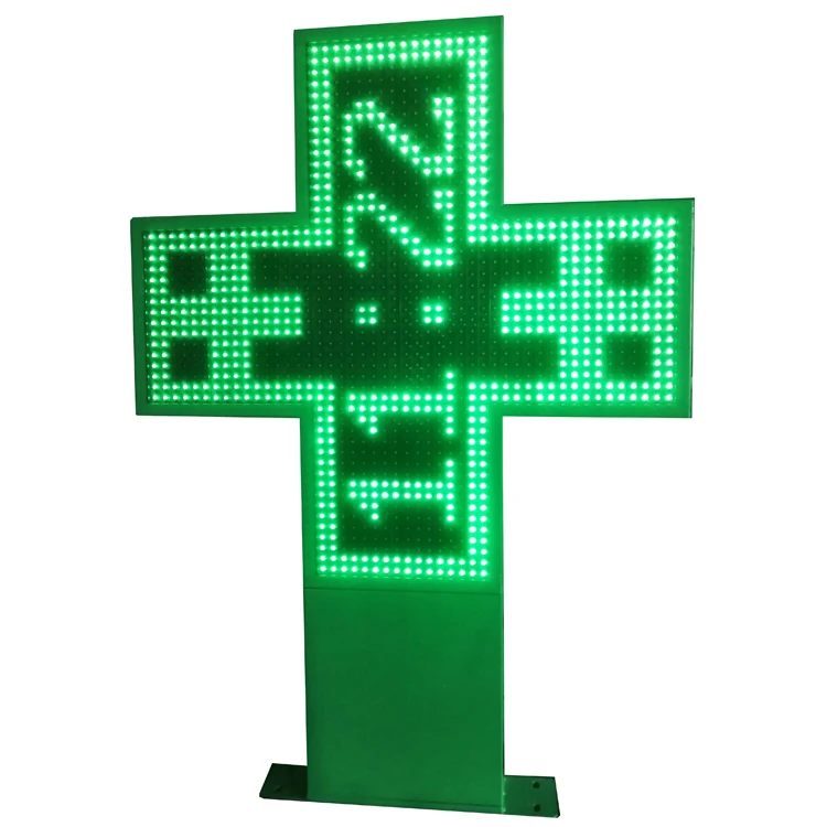 led pharmaci cross display/pharmaci cross led sign/3d led pharmaci cross sign