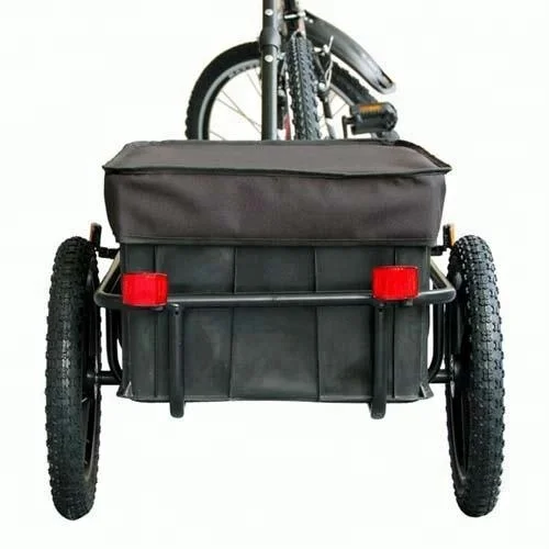 steel frame black bicycle camper trailer with water proof canopy TC3003A