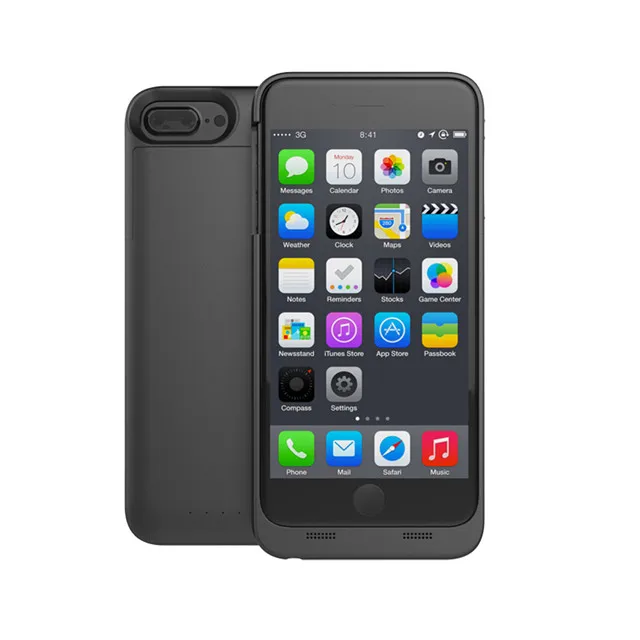 2016 mobile power bank 8000mah for iphone 7 plus battery case
