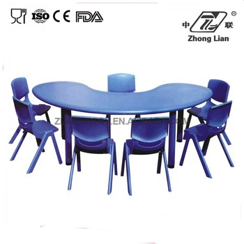 Stackable folding kindergarten plastic table for children