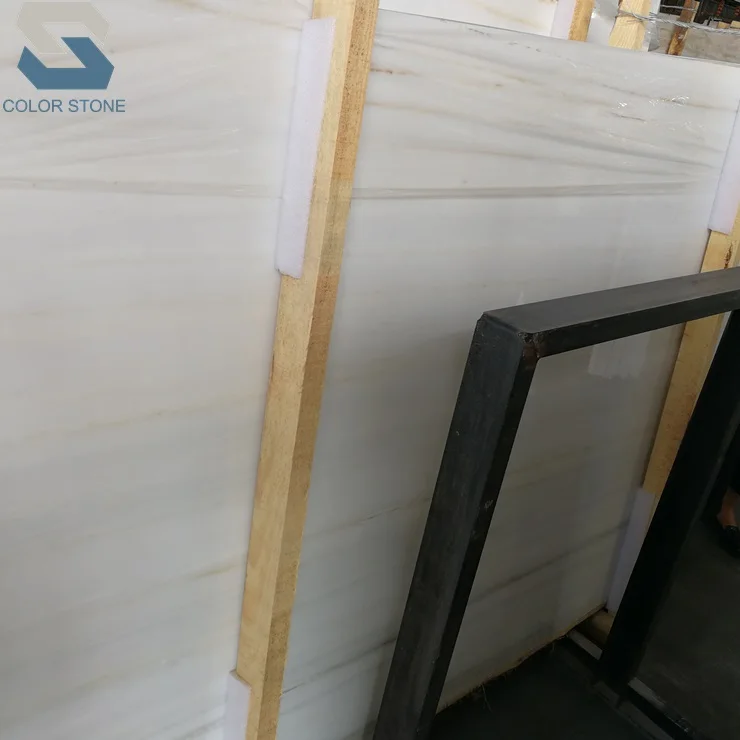 Chinese Royal white marble with gold vein slabs