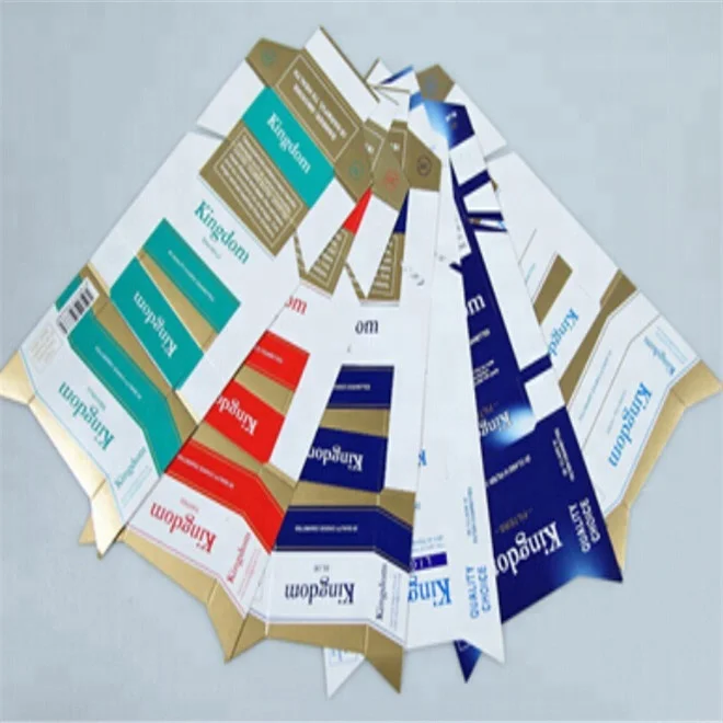 chinese factory cardboard blank cigarette box for packing cigarette