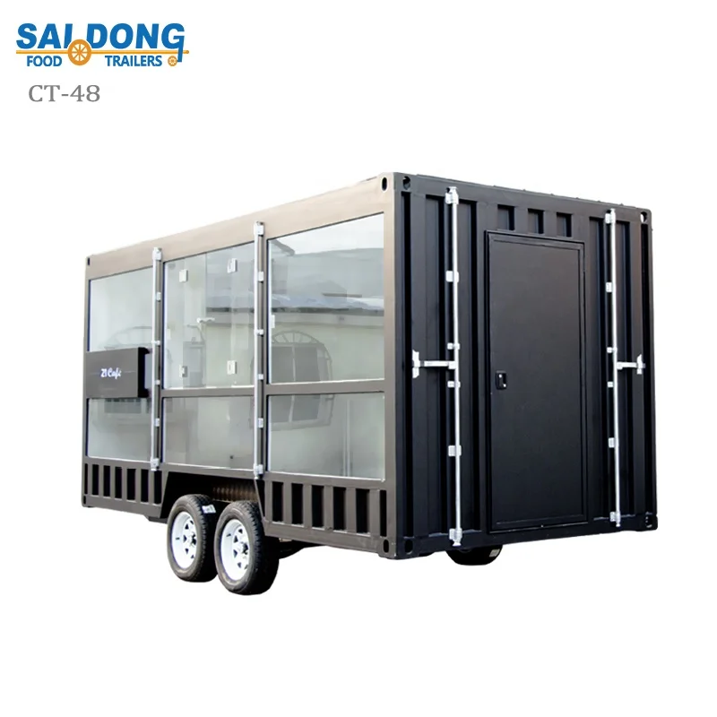 Electric Food Van Coffee Shop Mobile Kitchen Trailer design