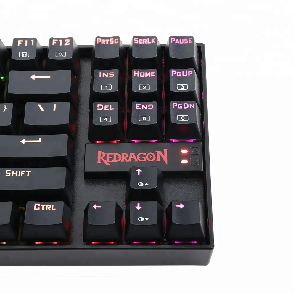 Redragon Gaming Mechanical Keyboard 87 Keys Tactile Anti Ghosting RGB Full Color LED Backlit QWERTY Layout