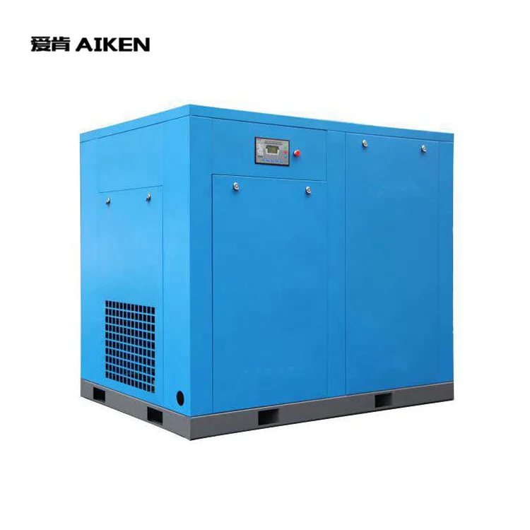 Manufacturer Supply Industrial Energy Saving Direct Drive Belt Drive Fix Speed Screw Air Compressor