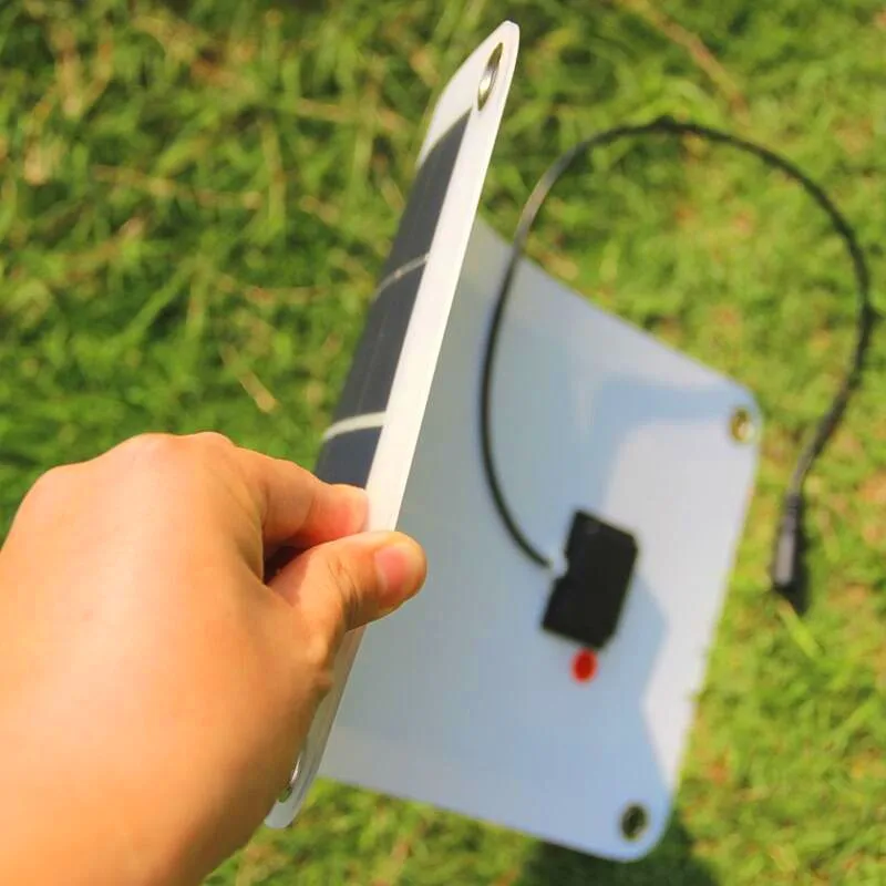 Semi-flexible 18V/5V 10.5W Portable Solar Panel Charger For 12V Car Boat Motor Battery Charger DIY Solar System cell phone