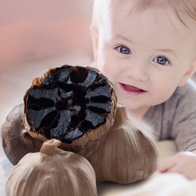 Factory OEM Free sample China garlic factory supplies Korean and Japanese fermented black garlic