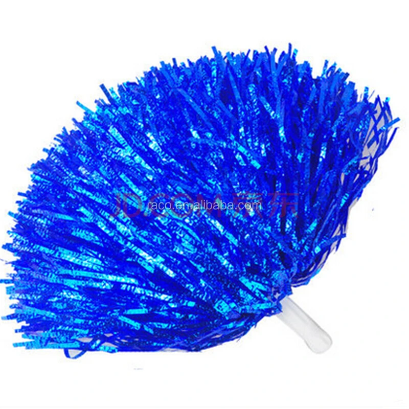 handle plastic pompons fringes for squad cheerleaders