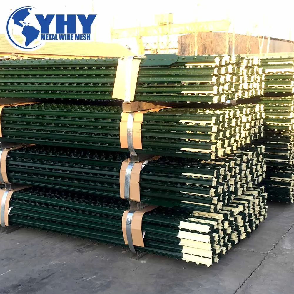 T Bar Posts Factory Supply 1.33 lb/ft 8 Feet Q235 Rail Steel T Studded Post For Sale