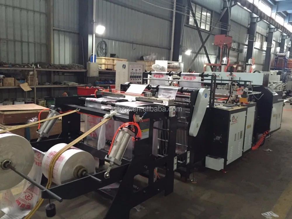 t-shirt bag making machine made shopping plastic bags with printing machinery