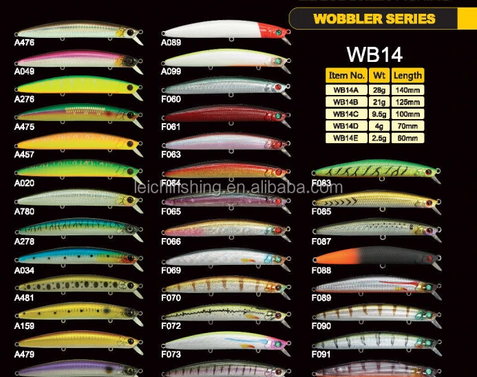 60-140 мм твердая блесна всех