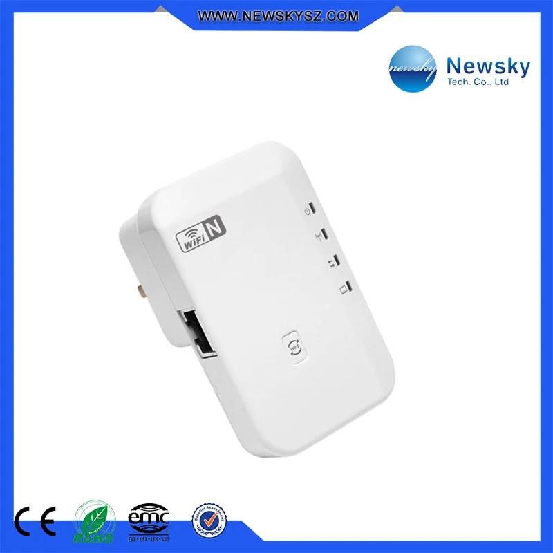 300 Mbps Wireless Extender Booster 802.11 b/g/n Розетка Wi-Fi Ретранслятор