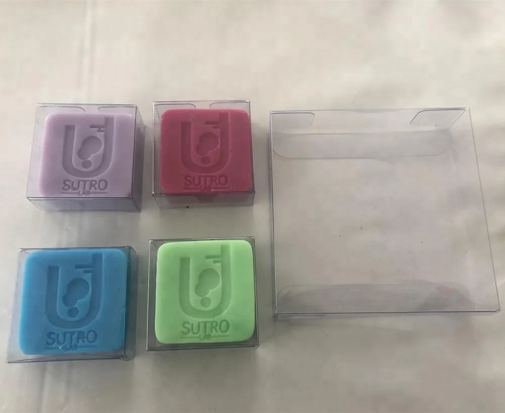 Cheap clear plastic packaging box for soap Custom logo printed plastic soap packaging box transparent