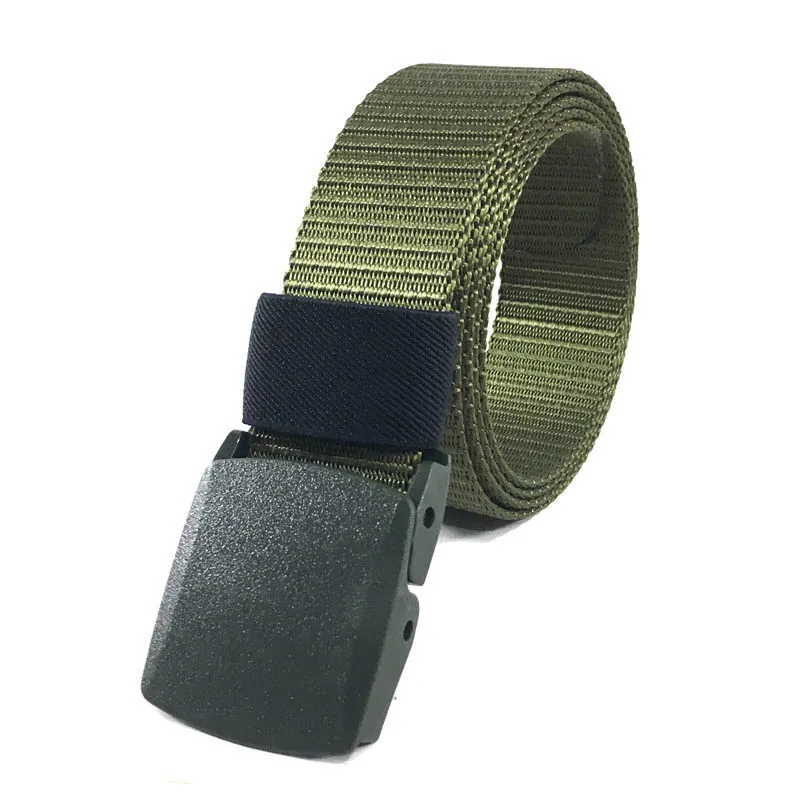 Hot Sale Mens Cotton Web Slider Buckle Fabric Canvas Belt
