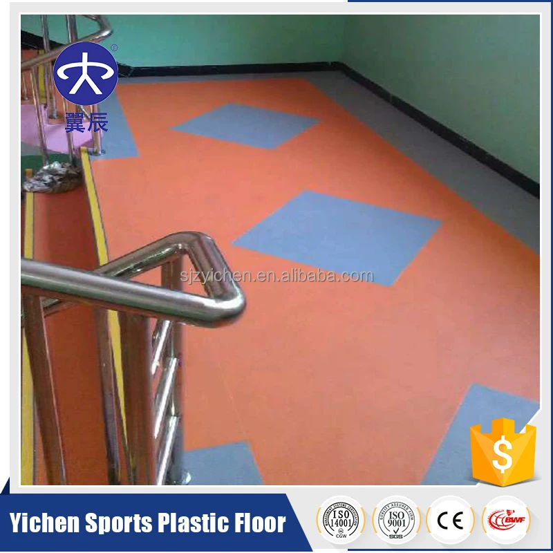 
Eco friendly colorful nursery school kindergarten classroom flooring 