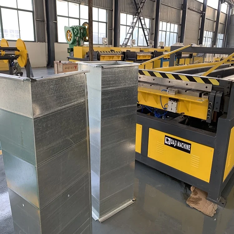 China factory PLC control HVAC duct fabrication line, HVAC duct lockformer foming machine with CE