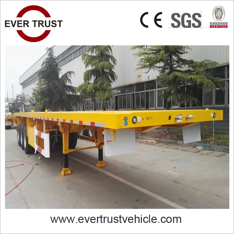 low price high quality flatbed trailer for sales in dubai