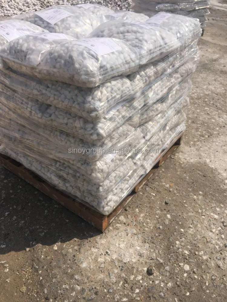 
snow white pebble for garden 