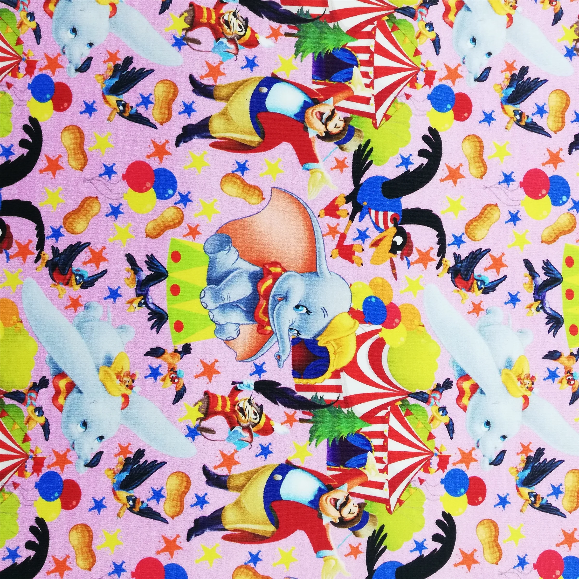 High Quality 260 GSM 95% Cotton 5% Spandex Digital Printed Cotton Spandex Fabric For Baby