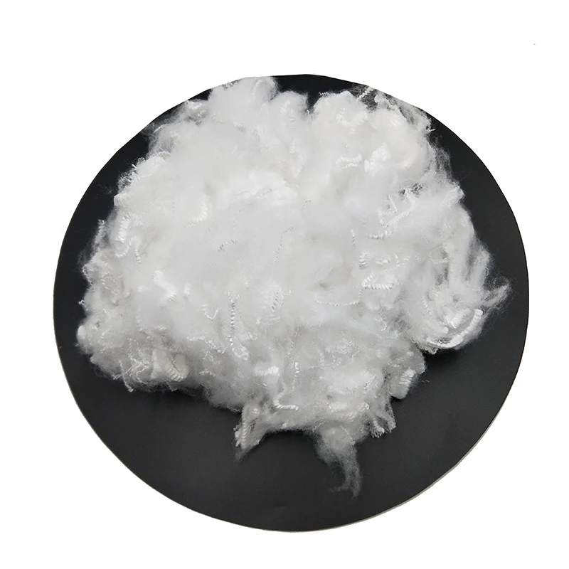 7D low melt hcs recycle hollow siliconized fiber with good quality