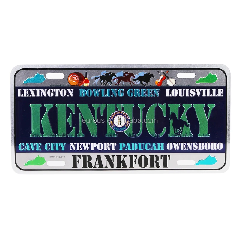 Factory Price Aluminum Mini Bike Number License Plate Design