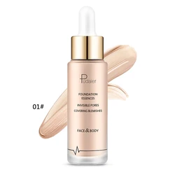 Pudaier Liquid Foundation Essences Base Makeup Perfect Covering Blemishes Invisible Pores Liquid Foundation Face Body Cosmetics