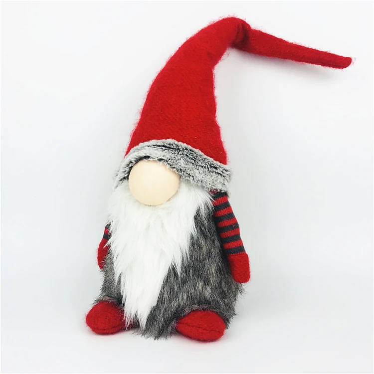 Custom different size nordic scandinavian tomte elf dwarf christmas decoration santa claus festival supplies plush gnome craft