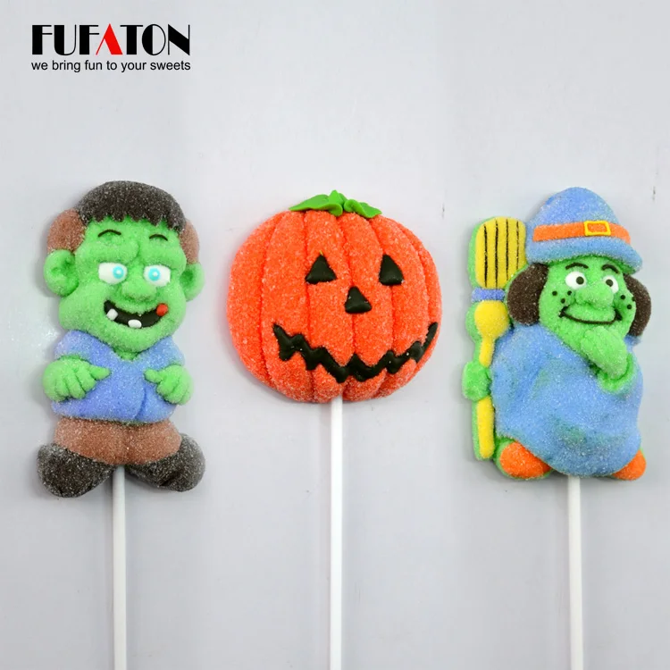 Creative Fruit Flavor candy dummy scary jelly Pop  lollipop Candy for Halloween